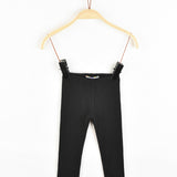 Rib Basic Long Tights - Black