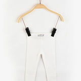 Rib Basic Long Tights - Beige