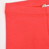 Rib Basic Long Tights - Red