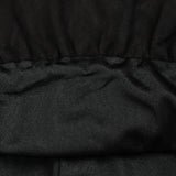 Suede Look Balloon Skirt - Black
