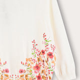 Floral top - beige