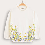 Floral top - white