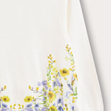 Floral top - white