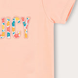 S.K. T-shirt with art - pink