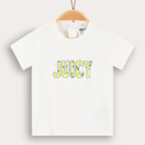S.K. T-shirt with art - beige