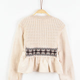 Shirt and knit vest combination - Stone