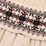 Shirt and knit vest combination - Stone
