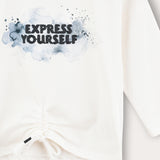T-shirt with art - jeans