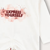 T-shirt with art - purple