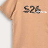 S.K. T-shirt with art - beige
