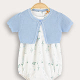 Overalls with cardigan - blue