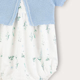 Overalls with cardigan - blue