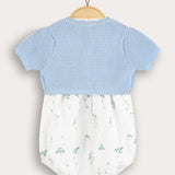 Overalls with cardigan - blue