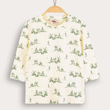 Shirt + print - green