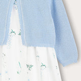 Dress with cardigan - blue
