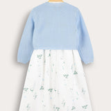 Dress with cardigan - blue