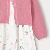Dress with cardigan - pink
