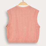 Knit tie cardigan - pink