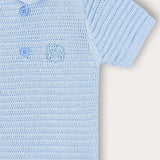 Crochet knitting set - blue