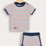 Striped set - Navy red