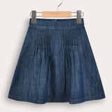 Tencel skirt with pleats - jeans