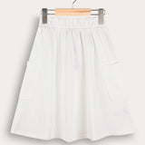 Skirt with pockets - beige