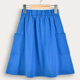 Skirt with pockets - Royal