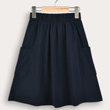 Skirt with pockets - Navy