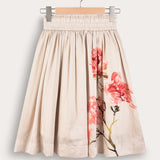 Print skirt - orange