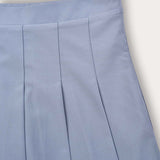Plain pleated skirt - blue
