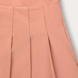 Smooth pleated skirt - pink