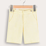Linen shorts - yellow