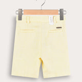 Linen shorts - yellow