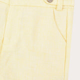 Linen shorts - yellow