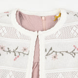 Dress combined with a knit cardigan - pink