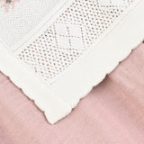 Dress combined with a knit cardigan - pink