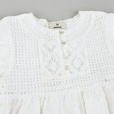 Dress + crochet top - white