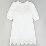 Dress + crochet top - white