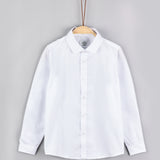 Button-down collar shirt - white