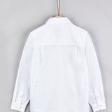 Button-down collar shirt - white