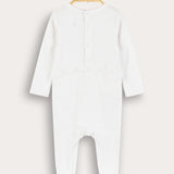 Babygrow with doll print - red