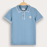 Boys' Plain/Baseball Print Polo - Jeans