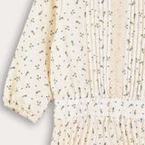 Floral dress-like set - blue