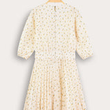 Floral dress-like set - yellow