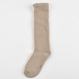 Lace Knee Socks - Beige