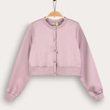 Satin Cardigan Shirt - Purple