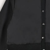 Satin Cardigan Shirt - Black