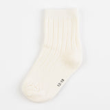 Ribbed Basic Socks - Stone
