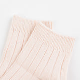 Rib Basic Socks - Pink