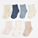 Rib Basic Socks - Pink